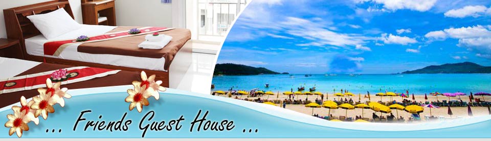 Friends Guest House Rooms WiFi Internet Patong Beach Phuket Thailand
