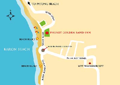 Map Of Hotels In Karon Beach Phuket