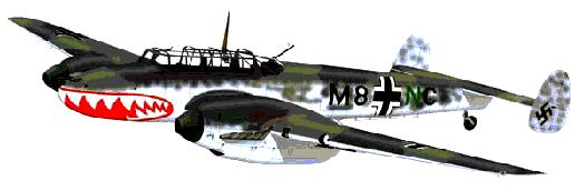Me 110 Zerstrer, or Destroyer, Fighter-Bomber