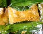 Homok A delicious curry-fish paste in banana leaf