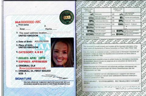 International Drivers License - International Driver's Document Phuket Thailand