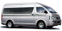 Nature Car Rent offers Competitive Prices Toyota Van/Minibus