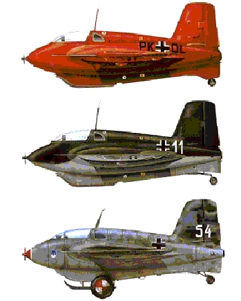 Me 163 Rocket Powered Fighter, AKA: Komet or Kraftei (Power-Egg).
